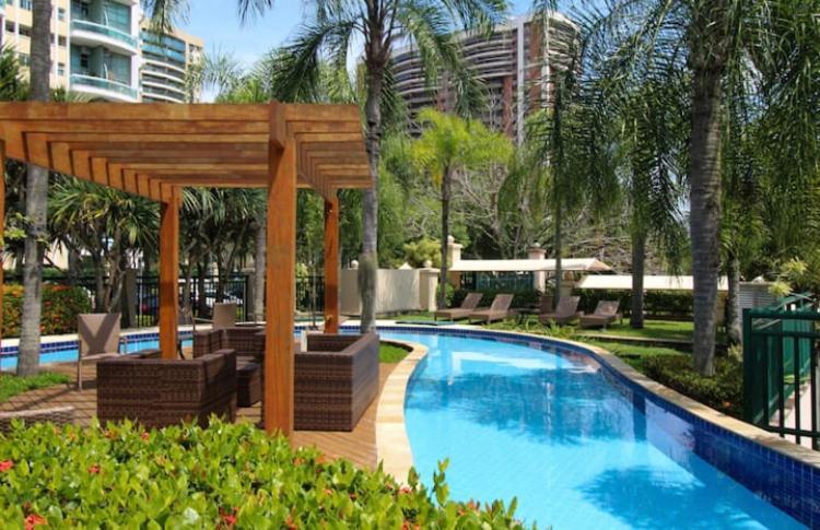 Flat Com Vista Panoramica -15- Na Barra Da Tijuca - Estacionamento Gratuito - Frigobar - Ar Condicionado - Piscina - Academia - Balsa Para Praia Gratis - Varanda - Vista Parcial Mar E Lagoa Rio de Janeiro Bagian luar foto