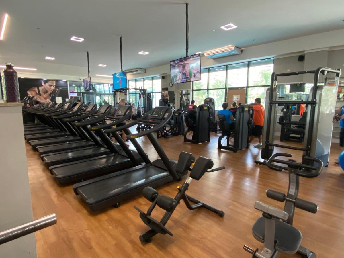 Flat Com Vista Panoramica -15- Na Barra Da Tijuca - Estacionamento Gratuito - Frigobar - Ar Condicionado - Piscina - Academia - Balsa Para Praia Gratis - Varanda - Vista Parcial Mar E Lagoa Rio de Janeiro Bagian luar foto