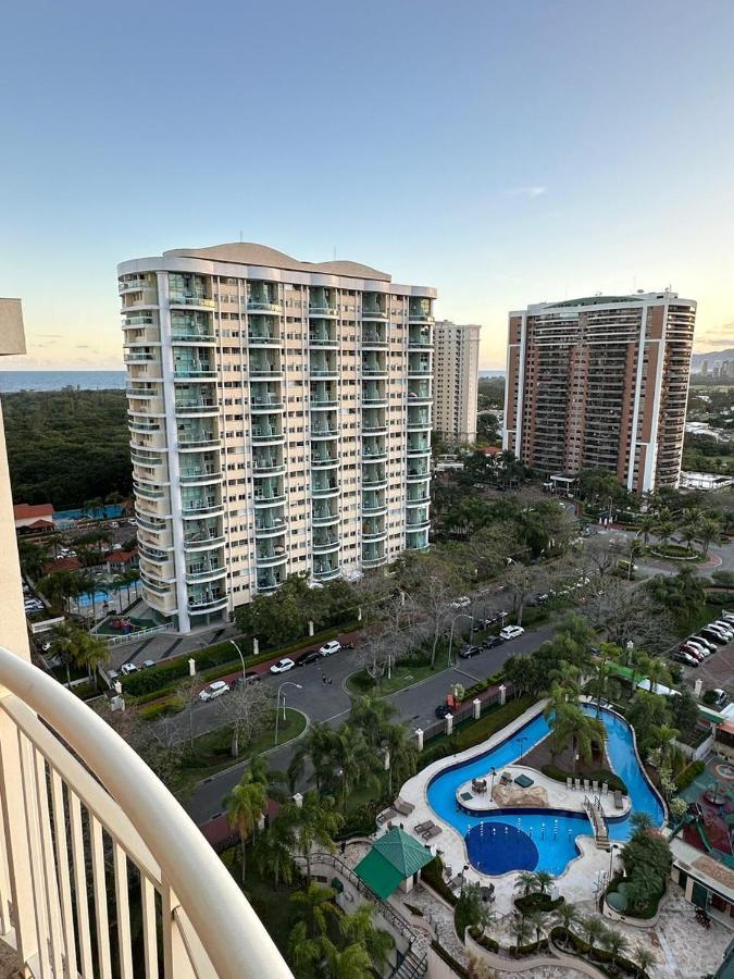 Flat Com Vista Panoramica -15- Na Barra Da Tijuca - Estacionamento Gratuito - Frigobar - Ar Condicionado - Piscina - Academia - Balsa Para Praia Gratis - Varanda - Vista Parcial Mar E Lagoa Rio de Janeiro Bagian luar foto